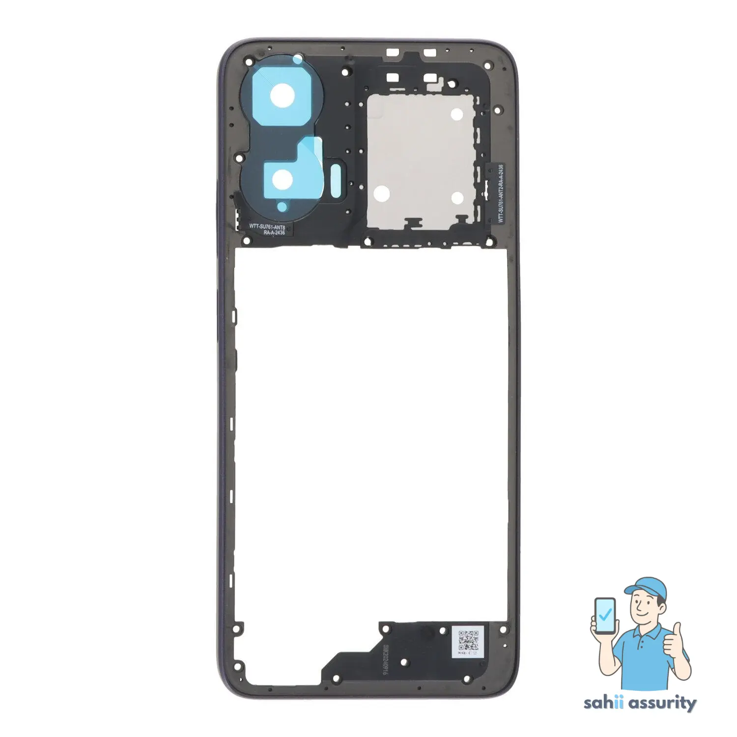 Middle Frame Ring Only for Motorola Moto G35 5G White thumbnail